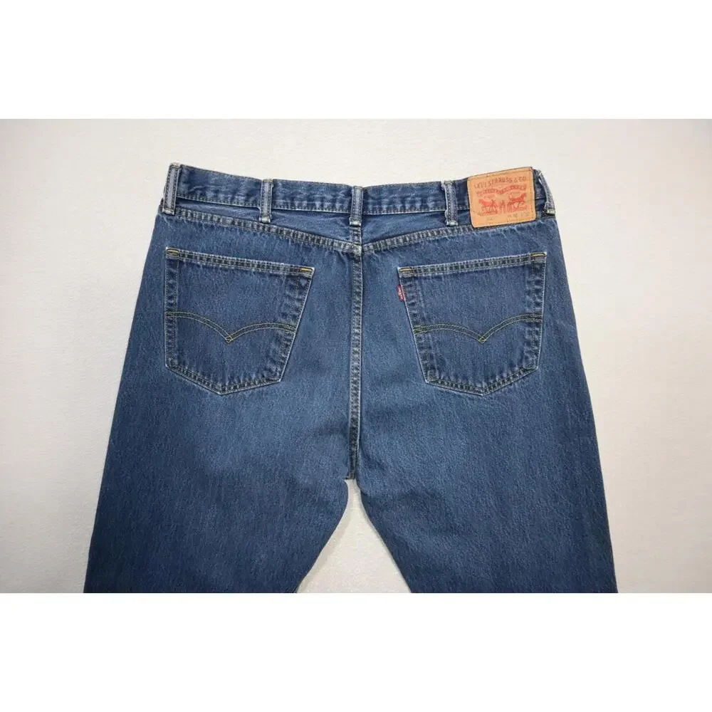Levi's 505 Regular Fit Straight Rugged Denim‎ Jeans Mens Size 38 x 31 Tag(40x32)